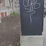 Graffiti at 524 Harvard St