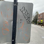 Graffiti at 552 Washington St