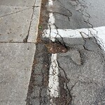 Pothole at 397 Walnut St