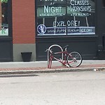 Abandoned Bike at 32 Station St Brookline Village