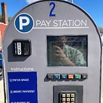 Broken Parking Meter at 31–47 Webster Pl