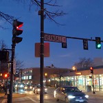 Streetlight at Harvard St @ Verndale St