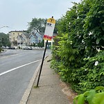 Damaged Sign at 209 High St