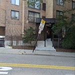 Damaged Sign at 157 St Paul St