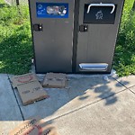 Trash/Recycling at 599 Brookline Ave