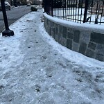 Unshoveled/Icy Sidewalk at 142 Pleasant St