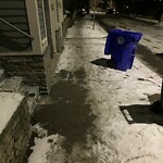 Unshoveled/Icy Sidewalk at 42.34 N 71.13 W