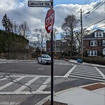 Damaged Sign at 244 Summit Ave