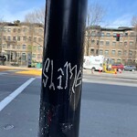 Graffiti at Hawes St