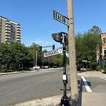 Damaged Sign at 1547 Beacon St