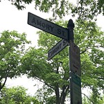 Damaged Sign at 132 Amory St