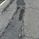 Pothole at 100–150 Heath St, Chestnut Hill