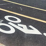 Damaged Sign at 100–166 Greenough St