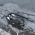 Pothole at Longwood Ave, Boston 02215