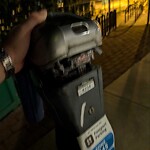 Broken Parking Meter at Brookline Village