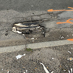 Pothole at Longwood Ave, Boston 02215