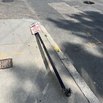 Damaged Sign at 90 St Marys St, Boston