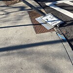 Damaged Sign at 829–861 Boylston St, Chestnut Hill