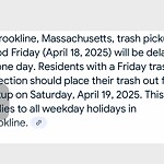 Trash/Recycling at 842 W Roxbury Pkwy, Chestnut Hill
