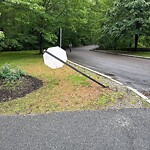 Damaged Sign at Emerald Necklace Trail