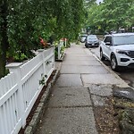 Sidewalk Obstruction at 162 Cypress St