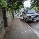 Sidewalk Obstruction at 7 Wellington Terrace