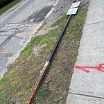 Damaged Sign at 47 Chatham St