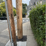 Sidewalk Obstruction at 51 Stearns Rd
