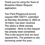 Rodent Issues at 42.33 N 71.13 W