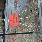 Damaged Sign at Dudley Way