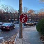 Damaged Sign at 1812 Beacon St