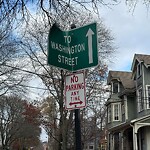 Damaged Sign at 42.33 N 71.12 W