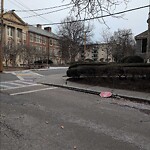 Damaged Sign at 44 Francis St