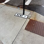 Damaged Sign at 2–10 Kent St