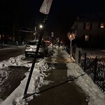 Damaged Sign at 35 Davis Ave