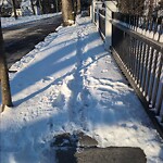 Unshoveled/Icy Sidewalk at 8 Mason St