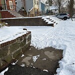 Unshoveled/Icy Sidewalk at 169 Bonad Rd, Chestnut Hill