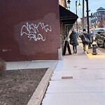 Graffiti at 155 Harvard St