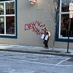 Graffiti at 289 Harvard St