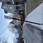 Damaged Sign at Vernon St